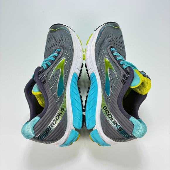 Brooks Ghost 9 Gray Blue Lace Up Road Running Shoes 1202251B151 Women's Size 7.5 - Picture 7 of 10